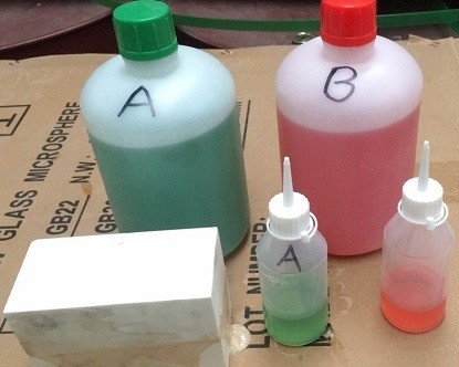 Epossiresina veloce ad alta resistenza che modella il pacchetto adesivo verde degli insiemi 2kg